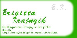 brigitta krajnyik business card